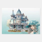 ビクトリアンギフト用ラップセット3 ラッピングペーパーシート (正面3)