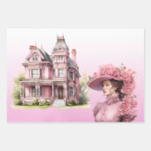 ビクトリアンギフト用ラップセット3 ラッピングペーパーシート (正面2)