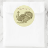ビクトリアンクラシック感謝祭の七面鳥 ラウンドシール (バッグ)