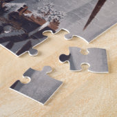 ビクトリアンクリスマスイブパーティー冬季馬車 ジグソーパズル (側面)