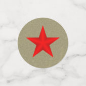 ビクトリアンクリスマスエンジェルリトルツリーレッドスターズ コンフェッティ (スモール正面)