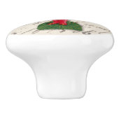 ビクトリアンクリスマスエンジェル – ジンジャーブレッドハート  セラミックノブ (側面)