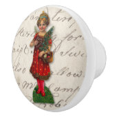 ビクトリアンクリスマスエンジェル – ジンジャーブレッドハート  セラミックノブ (右)