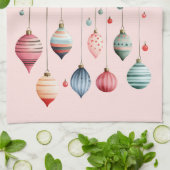 ビクトリアンクリスマスオーナメント キッチンタオル (折り畳み)