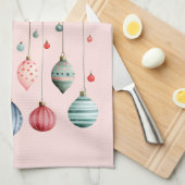 ビクトリアンクリスマスオーナメント キッチンタオル (四つ折り)