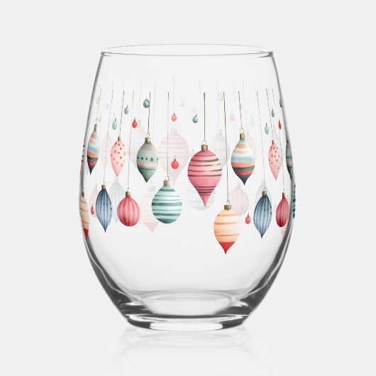 ビクトリアンクリスマスオーナメント ステムなしワイングラス (右)