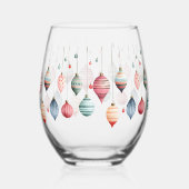 ビクトリアンクリスマスオーナメント ステムなしワイングラス (左)