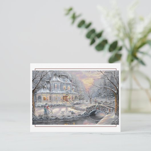 ビクトリアンクリスマスカントリーホーム ポストカード (スタンド正面)