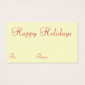 ビクトリアンクリスマスギフトタグ (裏面)