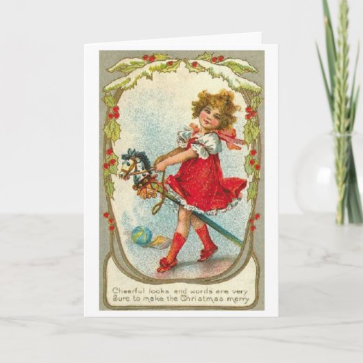 ビクトリアンクリスマスグリーティングカード シーズンカード (正面)