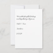 ビクトリアンクリスマスシーンパーティの招待状 ノートカード (裏面)