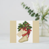 ビクトリアンクリスマスストッキングはがき シーズンポストカード (スタンド正面)