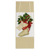 ビクトリアンクリスマスストッキングワイン抱き枕 ワインギフトバッグ (裏面)