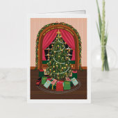 ビクトリアンクリスマスツリー 箔シーズンカード (正面)