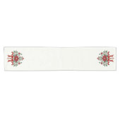 ビクトリアンクリスマステーブルランナー – 赤と緑 ショートテーブルランナー (横)