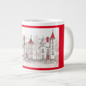 ビクトリアンクリスマスハウスジャンボマググ ジャンボコーヒーマグカップ (正面右)