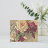 ビクトリアンクリスマスバラ祝日はがき シーズンポストカード (スタンド正面)