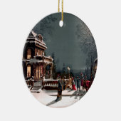 ビクトリアンクリスマスパーティーオーナメント セラミックオーナメント (右)