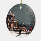 ビクトリアンクリスマスパーティーオーナメント セラミックオーナメント (左)