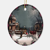 ビクトリアンクリスマスパーティーオーナメント セラミックオーナメント (左)