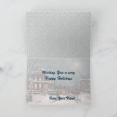 ビクトリアンクリスマスパーティーグリーティングカード シーズンカード (内部)