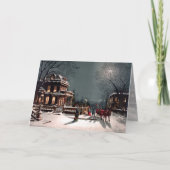 ビクトリアンクリスマスパーティーグリーティングカード シーズンカード (正面)