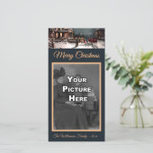 ビクトリアンクリスマスパーティーフォトカード シーズンカード (スタンド正面)