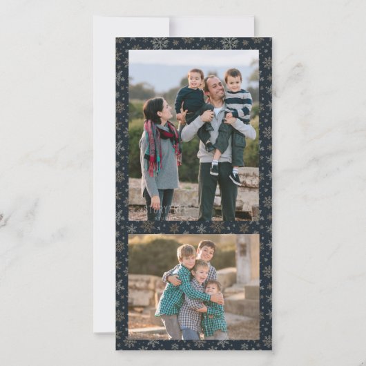 ビクトリアンクリスマスパーティーフォトカード シーズンカード (裏面)