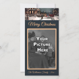 ビクトリアンクリスマスパーティーフォトカード シーズンカード