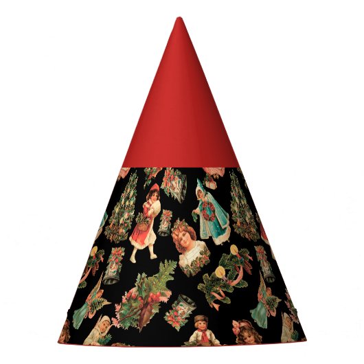 ビクトリアンクリスマスパーティー帽子 パーティーハット (正面)