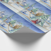ビクトリアンクリスマスビレッジギフトラッピング紙 ラッピングペーパー (角)