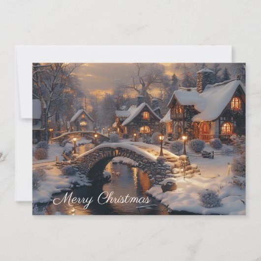 ビクトリアンクリスマスビレッジヴィンテージ冬場 シーズンカード (正面)