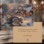 ビクトリアンクリスマスビレッジヴィンテージ冬場 シーズンカード