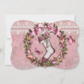 ビクトリアンクリスマスホリデーパーティー招待状 招待状 (正面)