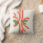 ビクトリアンクリスマスボウピロー – リバーシブル クッション (ブランケット)