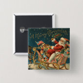 ビクトリアンクリスマスボタン 缶バッジ (正面&裏面)