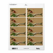 ビクトリアンクリスマスラベル ラベル (フルシート)