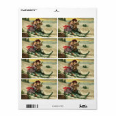 ビクトリアンクリスマスラベル ラベル (フルシート)