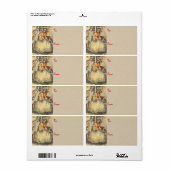 ビクトリアンクリスマスラベル ラベル (フルシート)