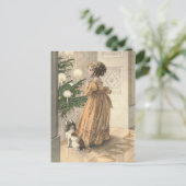 ビクトリアンクリスマスレトロヴィンテージ休日 シーズンポストカード (スタンド正面)