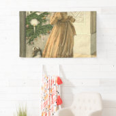 ビクトリアンクリスマスレトロヴィンテージ休日 横断幕 (インサイチュ)