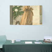 ビクトリアンクリスマスレトロヴィンテージ休日 横断幕 (トレードショー)