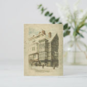 ビクトリアンクリスマスヴィンテージの街のシ動揺してーン シーズンポストカード (スタンド正面)