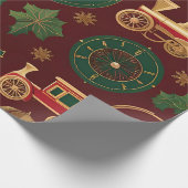 ビクトリアンクリスマス包装紙 ラッピングペーパー (角)