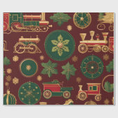 ビクトリアンクリスマス包装紙 ラッピングペーパー (フラット)