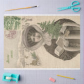 ビクトリアンクリスマス家具デカップティッシュ 薄葉紙 (クラフト)