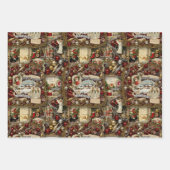 ビクトリアンクリスマス家宝の休日 ラッピングペーパーシート (正面)