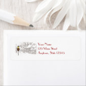 ビクトリアンクリスマス差出人住所ラベル ラベル (インサイチュ)