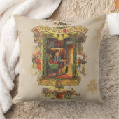 ビクトリアンクリスマス用挨拶まくら クッション (ブランケット)