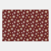 ビクトリアンクリスマス紙オーナメントコラージュ ラッピングペーパーシート (正面2)